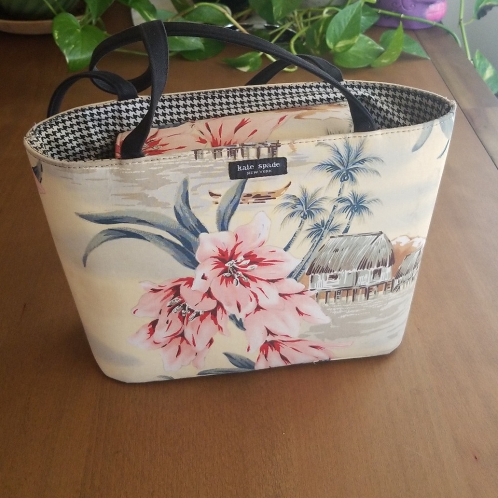 Vintage Kate spade new york floral island tote
